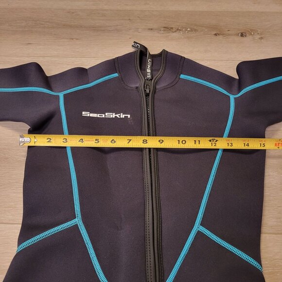 SeaSkin Womens Front Zip Wetsuit Diving Snorkeling Surfing Suit Extra Small XS - Picture 4 of 7